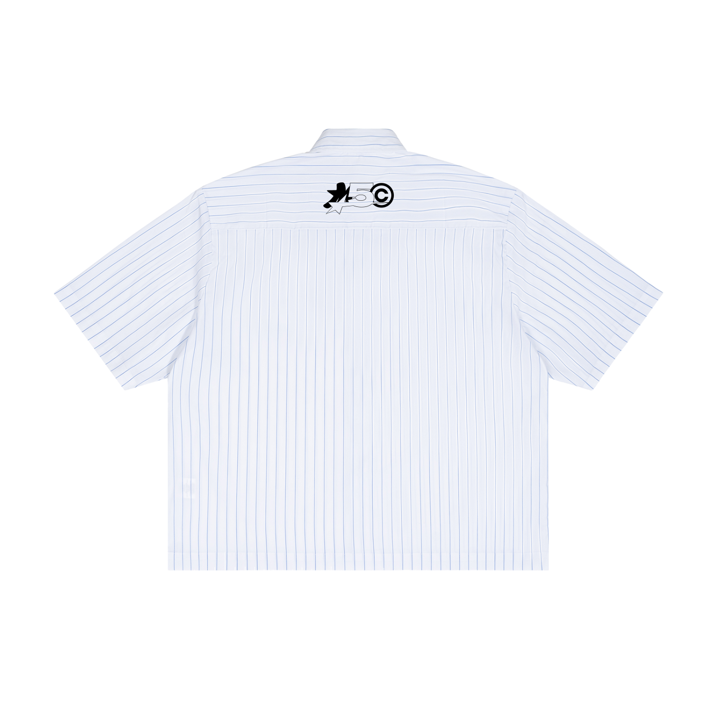 Unisex Striped Boxy Button-Up Shirt