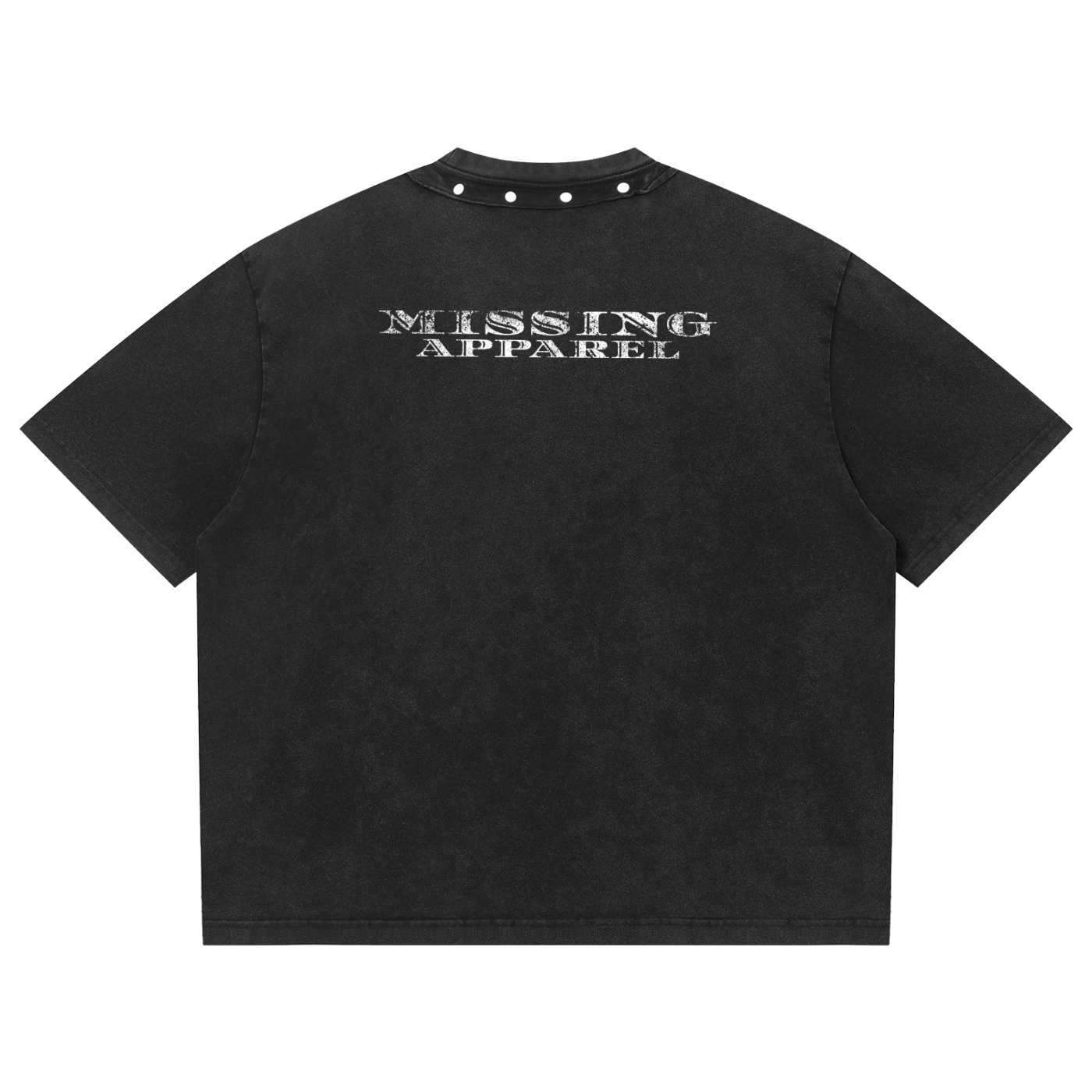 Unisex Washed Boxy Studded T-Shirt