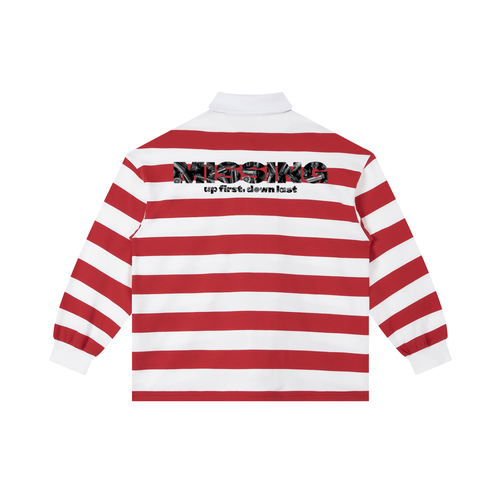 Color Block Stripe Polo Shirt