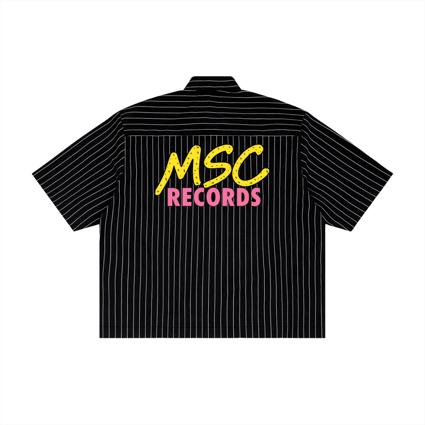Unisex Striped Boxy Button-Up Shirt