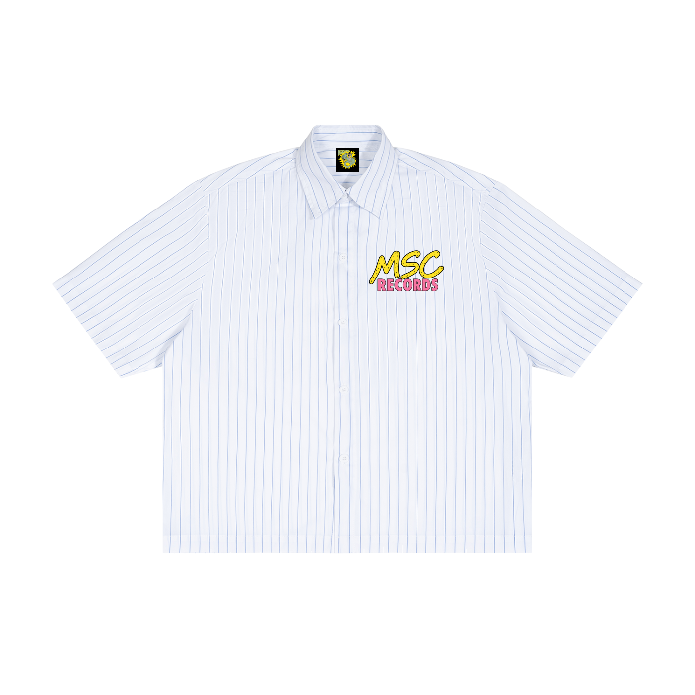 Unisex Striped Boxy Button-Up Shirt