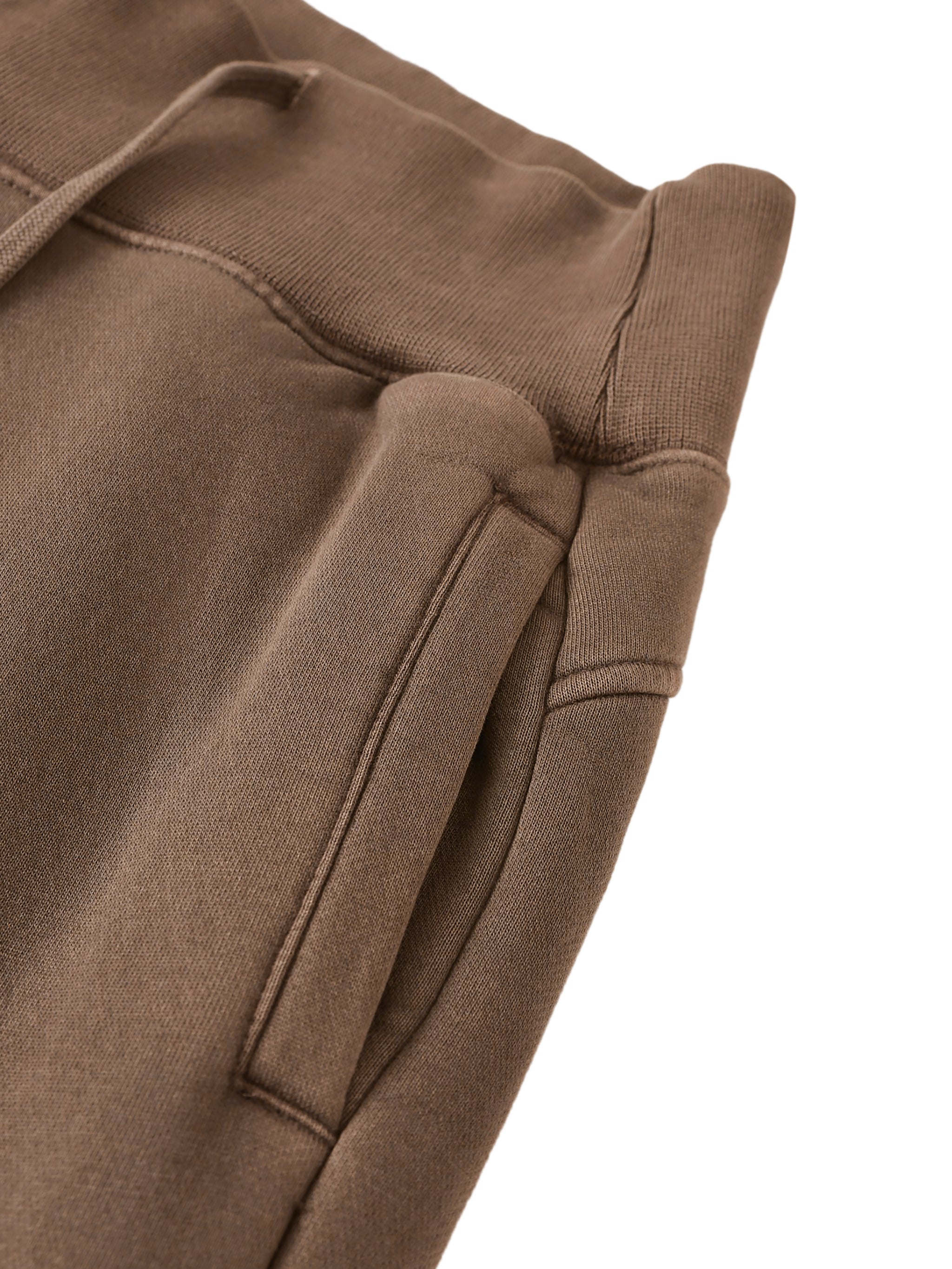 Vintage Washed "Elagent Msc"Flared Fleece Pants