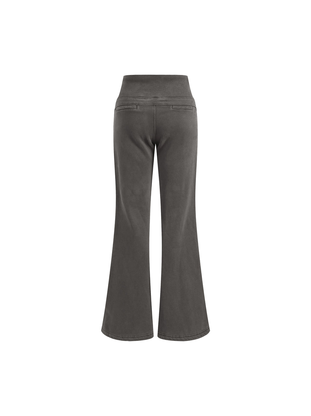 Vintage Washed "Elagent Msc"Flared Fleece Pants